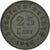 Moneta, Belgio, 25 Centimes, 1915, BB, Zinco, KM:82