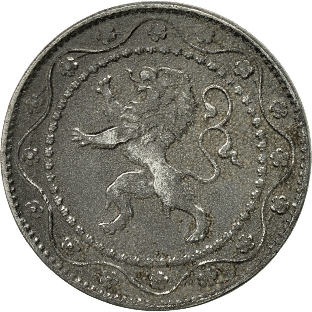Coin, Belgium, 25 Centimes, 1916, EF(40-45), Zinc, KM:82