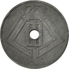 Coin, Belgium, 25 Centimes, 1942, EF(40-45), Zinc, KM:132