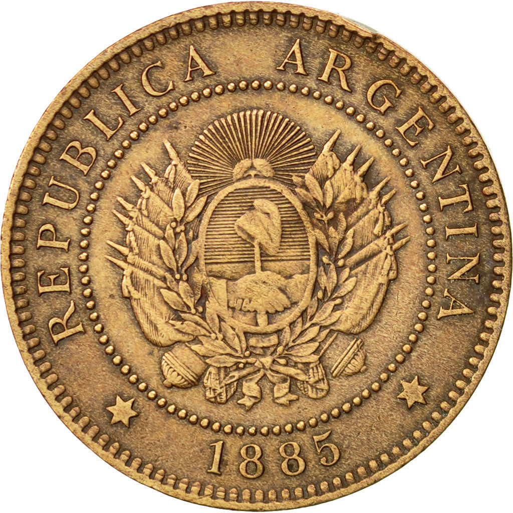 Argentina, Centavo, 1885, EF(40-45), Bronze, KM:32