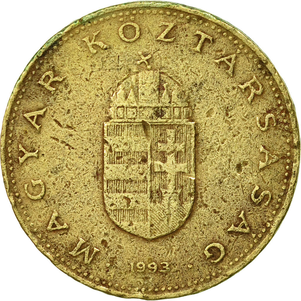 Moneta, Ungheria, 100 Forint, 1993, Budapest, MB+, Nichel-ottone, KM:698