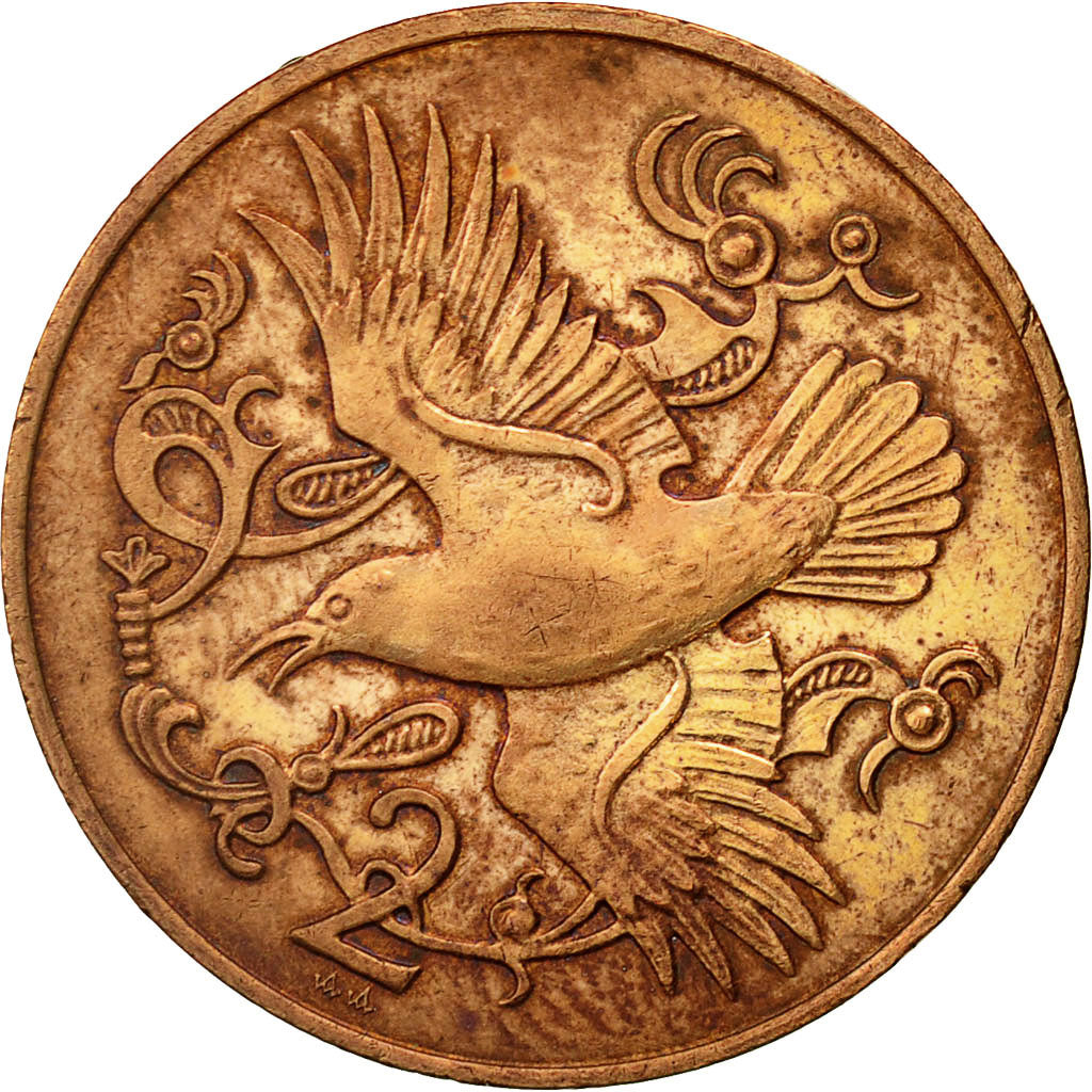 Isola di Man, Elizabeth II, 2 Pence, 1980, Pobjoy Mint, BB, Bronzo, KM:60