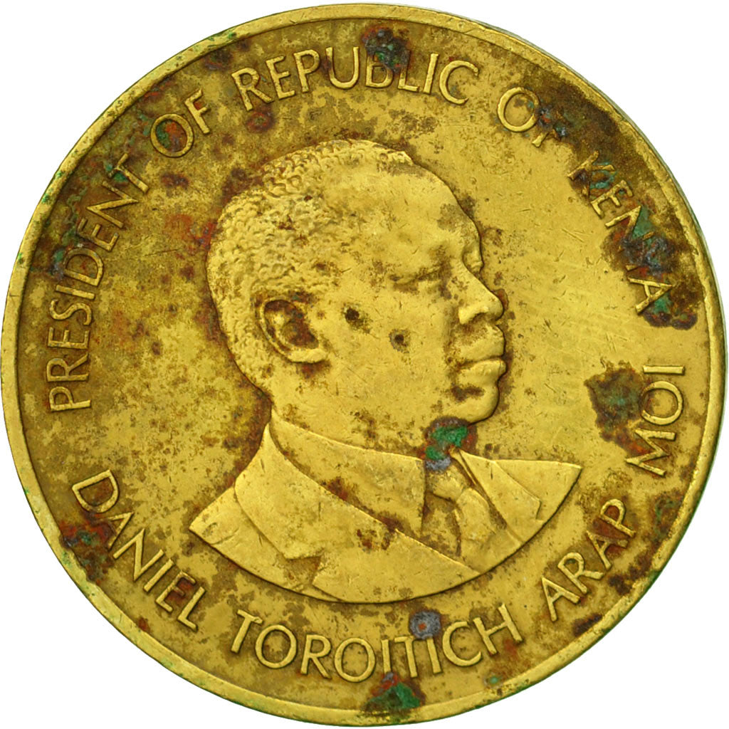 Coin, Kenya, 5 Cents, 1984, British Royal Mint, VF(30-35), Nickel-brass, KM:17