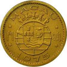 Moneta, Macau, 10 Avos, 1975, BB+, Nichel-ottone, KM:2a
