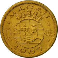 Coin, Macau, 10 Avos, 1967, AU(50-53), Nickel-brass, KM:2a