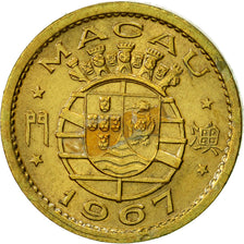 Moneta, Macau, 5 Avos, 1967, AU(50-53), Mosiądz niklowy, KM:1a