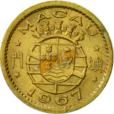 Coin, Macau, 5 Avos, 1967, AU(50-53), Nickel-brass, KM:1a