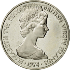 Monnaie, BRITISH VIRGIN ISLANDS, Elizabeth II, 5 Cents, 1974, Franklin Mint