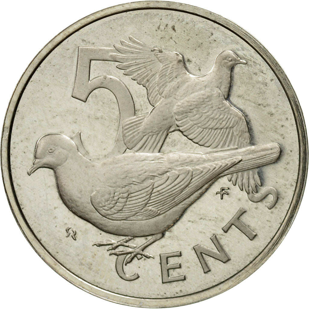 Coin, BRITISH VIRGIN ISLANDS, Elizabeth II, 5 Cents, 1974, Franklin Mint