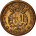 INDIA-PORTUGUESE, 10 Centavos, 1958, EF(40-45), Bronze, KM:30