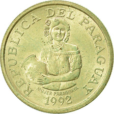 Moneta, Paragwaj, 5 Guaranies, 1992, AU(55-58), Nikiel-Brąz, KM:166a