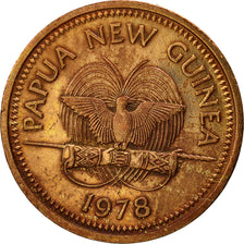 Coin, Papua New Guinea, Toea, 1978, EF(40-45), Bronze, KM:1