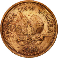 Coin, Papua New Guinea, 2 Toea, 1983, EF(40-45), Bronze, KM:2
