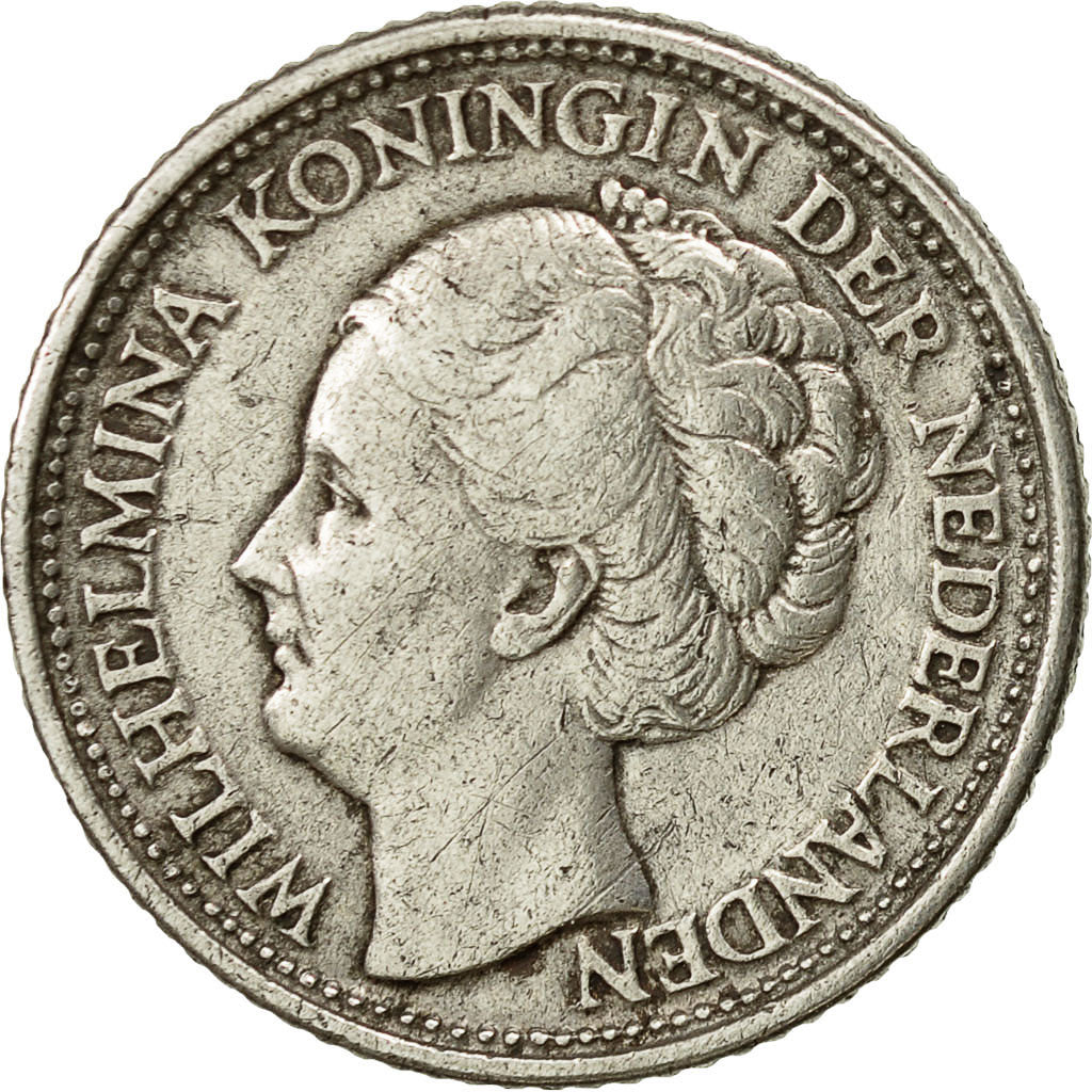 Curacao, 1/4 Gulden, 1944, Denver, USA, EF(40-45), Silver, KM:44