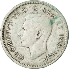 Canada, George VI, 10 Cents, 1945, Royal Canadian Mint, Ottawa, EF(40-45)