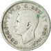 Canadá, George VI, 10 Cents, 1945, Royal Canadian Mint, Ottawa, MBC, Plata