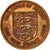 Moneda, Jersey, Elizabeth II, New Penny, 1980, MBC, Bronce, KM:30