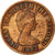 Moneda, Jersey, Elizabeth II, Penny, 1987, MBC, Bronce, KM:54