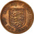 Moneda, Jersey, Elizabeth II, New Penny, 1971, MBC, Bronce, KM:30