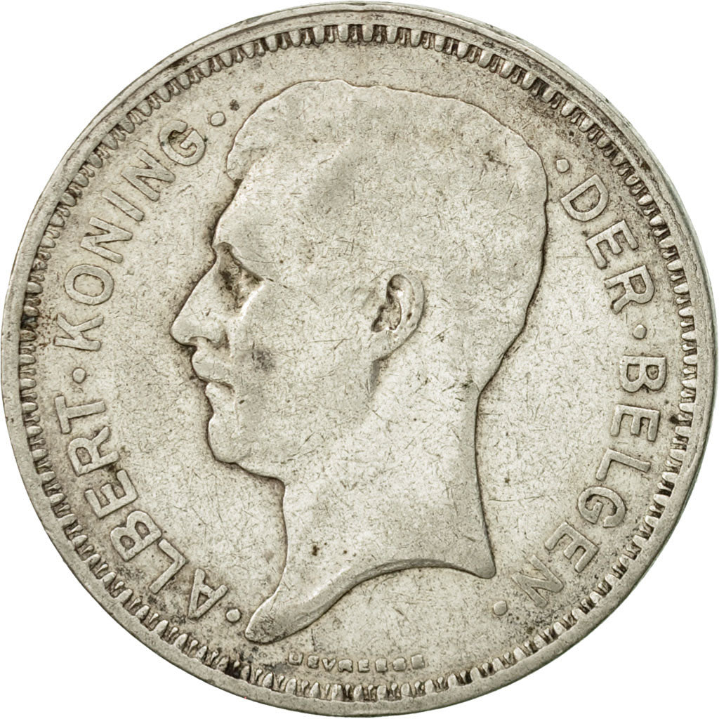 Coin, Belgium, 20 Francs, 20 Frank, 1934, EF(40-45), Silver, KM:104.1