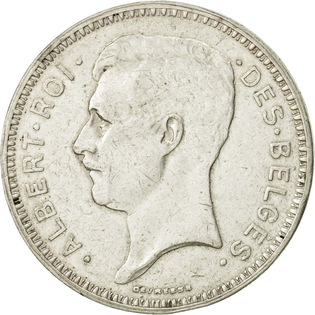 Coin, Belgium, 20 Francs, 20 Frank, 1934, EF(40-45), Silver, KM:103.1