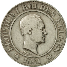 Munten, België, Leopold I, 20 Centimes, 1861, ZF, Copper-nickel, KM:20