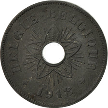 Bélgica, 50 Centimes, 1918, MBC, Cinc, KM:83