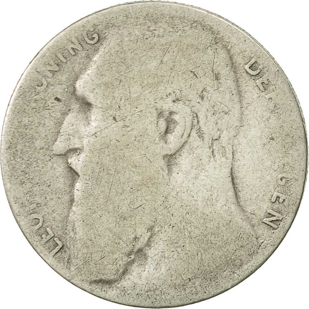 Belgium, 50 Centimes, 1901, VF(20-25), Silver, KM:51