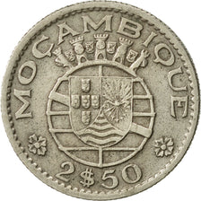 Moneda, Mozambique, 2-1/2 Escudos, 1955, MBC, Cobre - níquel, KM:78