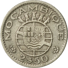 Coin, Mozambique, 2-1/2 Escudos, 1955, EF(40-45), Copper-nickel, KM:78