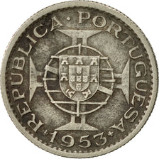 Coin, Angola, 2-1/2 Escudos, 1953, EF(40-45), Copper-nickel, KM:77