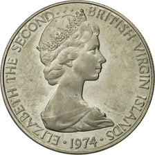 Monnaie, BRITISH VIRGIN ISLANDS, Elizabeth II, 10 Cents, 1974, Franklin Mint