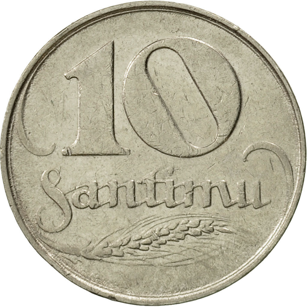 Coin, Latvia, 10 Santimu, 1922, EF(40-45), Nickel, KM:4