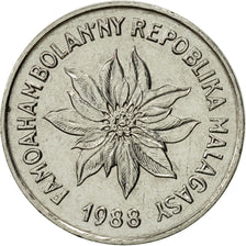 Coin, Madagascar, 2 Francs, 1988, Paris, AU(55-58), Stainless Steel, KM:9