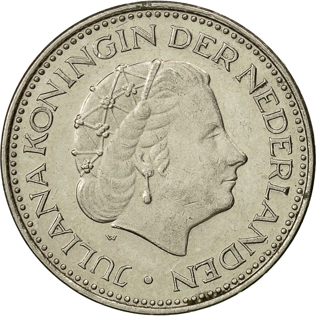 Monnaie, Pays-Bas, Juliana, Gulden, 1970, TTB+, Nickel, KM:184a