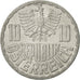 Coin, Austria, 10 Groschen, 1969, Vienna, EF(40-45), Aluminum, KM:2878