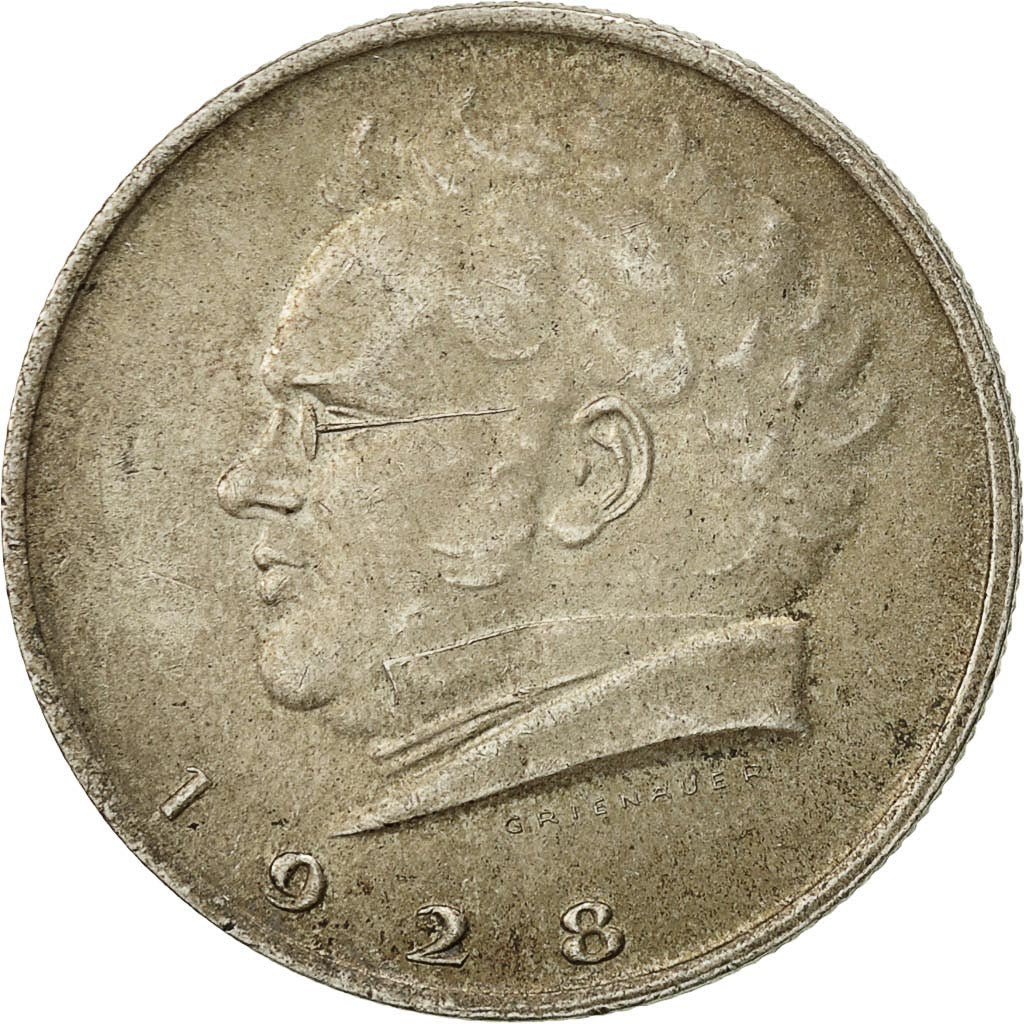 Austria, 2 Schilling, 1928, EF(40-45), Silver, KM:2843