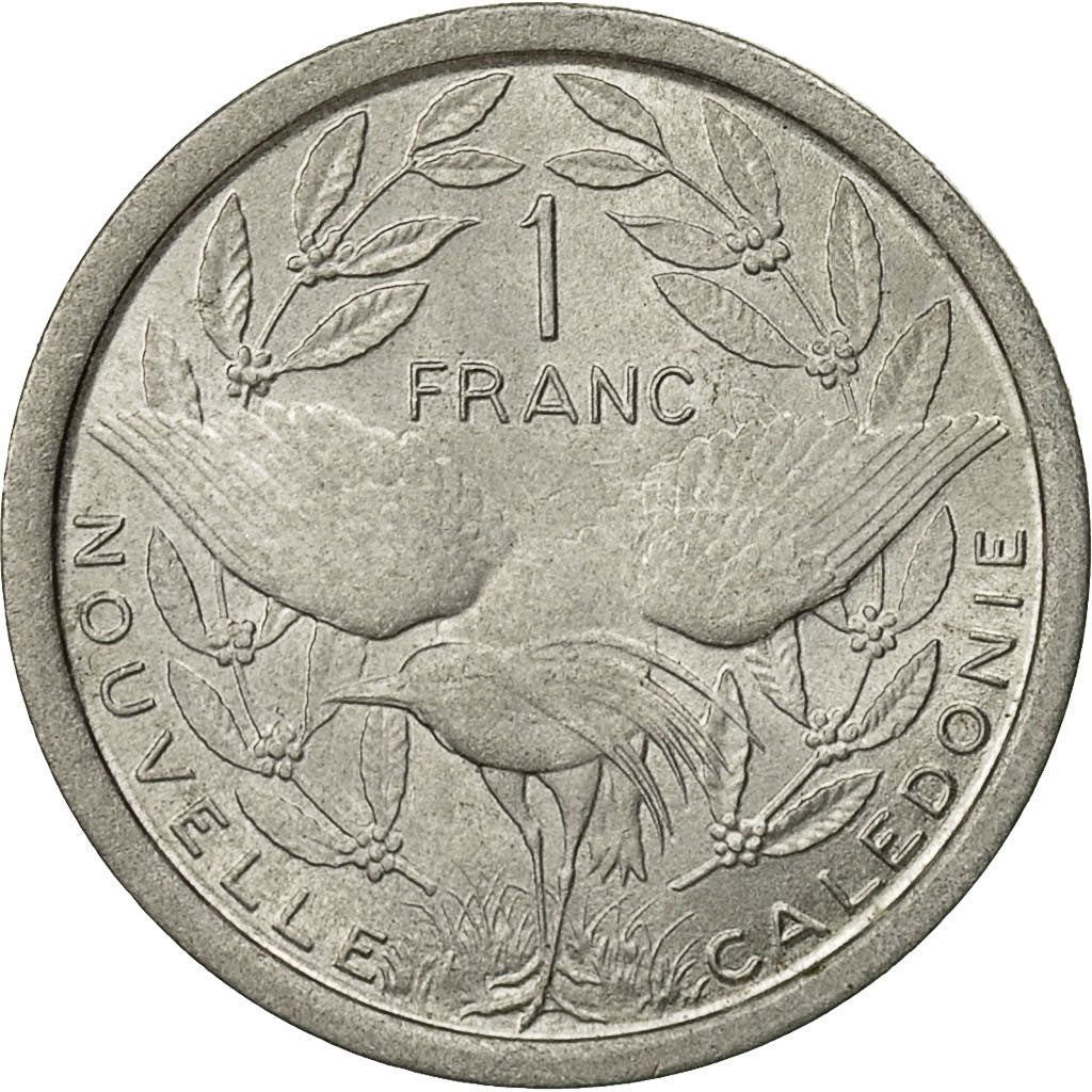 Coin, New Caledonia, Franc, 1973, Paris, AU(50-53), Aluminum, KM:10