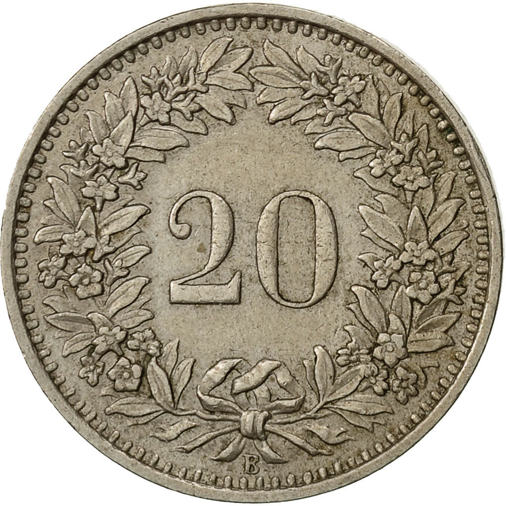 Monnaie, Suisse, 20 Rappen, 1951, Bern, TTB, Copper-nickel, KM:29a