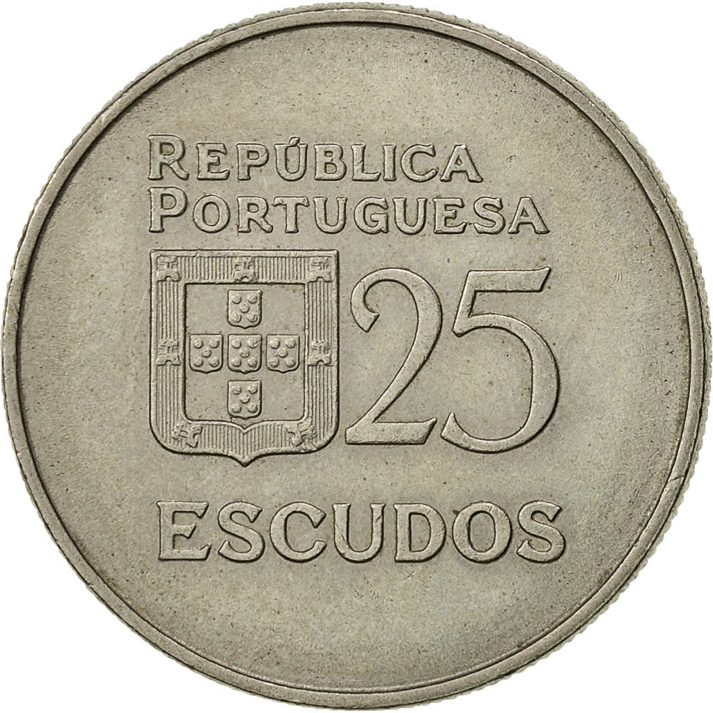 Moneta, Portogallo, 25 Escudos, 1980, BB+, Rame-nichel, KM:607a