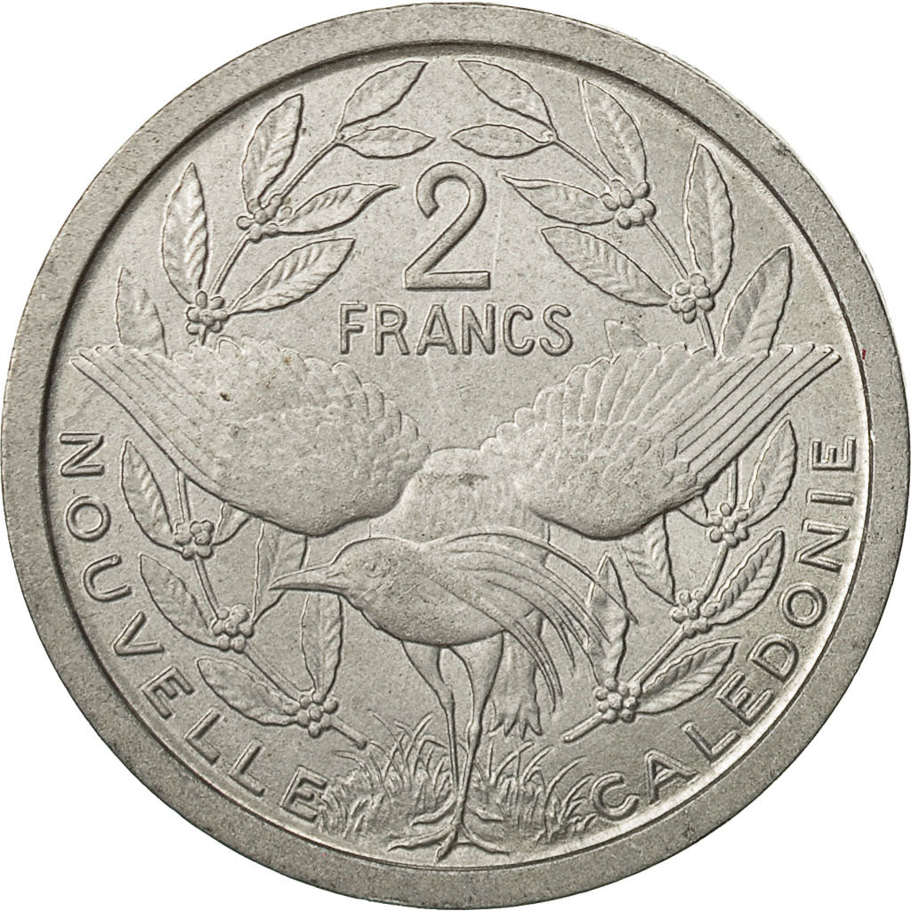 Monnaie, Nouvelle-Calédonie, 2 Francs, 1973, Paris, TTB+, Aluminium, KM:14
