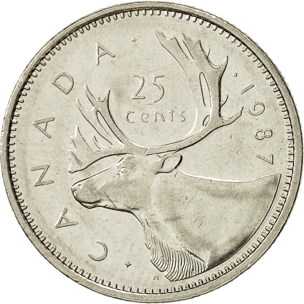 Monnaie, Canada, Elizabeth II, 25 Cents, 1987, Royal Canadian Mint, Ottawa, TTB