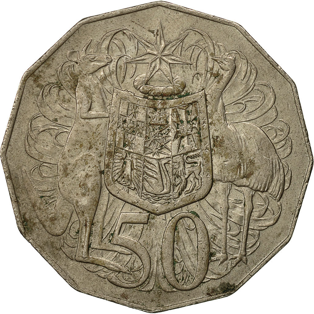 Monnaie, Australie, Elizabeth II, 50 Cents, 1976, TTB, Copper-nickel, KM:68