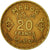 Coin, Morocco, Mohammed V, 20 Francs, 1951, Paris, EF(40-45), Aluminum-Bronze