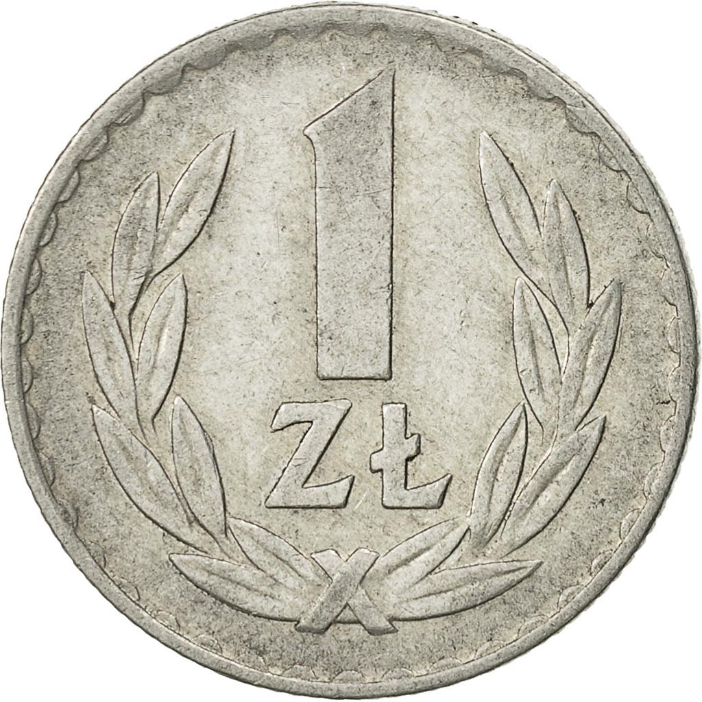 Moneda, Polonia, Zloty, 1975, Warsaw, MBC, Aluminio, KM:49.1