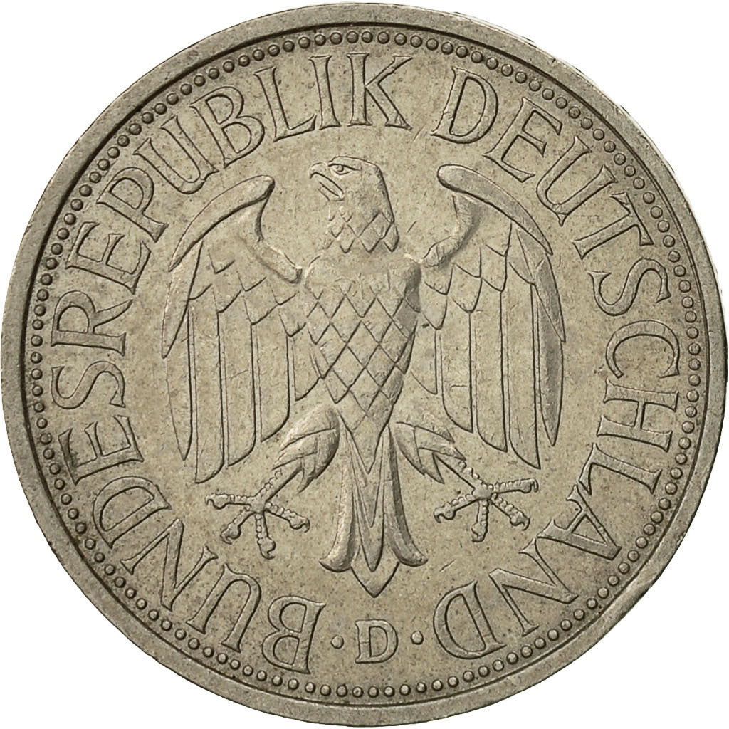 Coin, GERMANY - FEDERAL REPUBLIC, Mark, 1978, Munich, EF(40-45), Copper-nickel