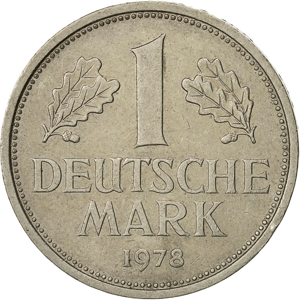 Coin, GERMANY - FEDERAL REPUBLIC, Mark, 1978, Munich, EF(40-45), Copper-nickel