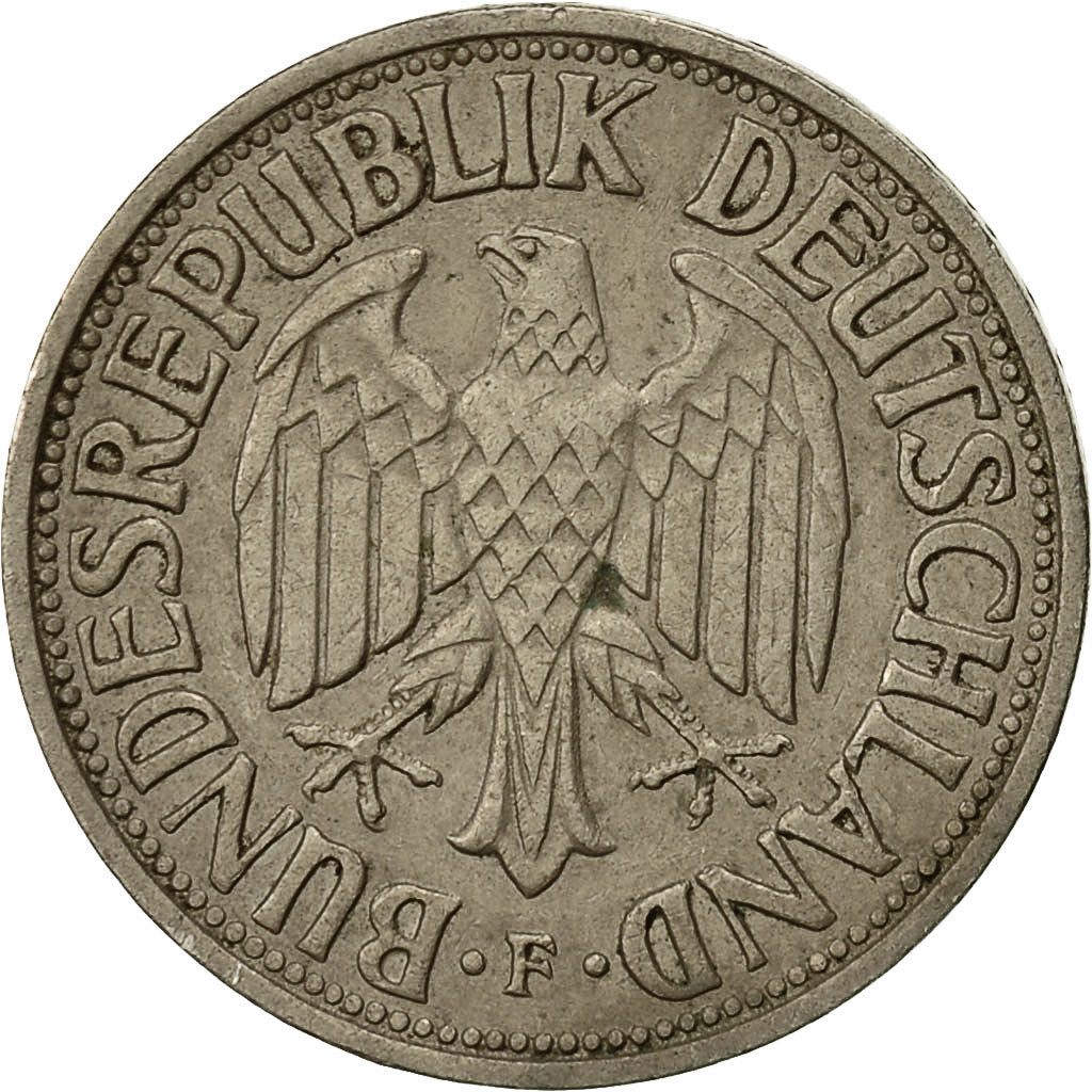 Coin, GERMANY - FEDERAL REPUBLIC, Mark, 1950, Stuttgart, EF(40-45)
