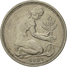 Moneta, GERMANIA - REPUBBLICA FEDERALE, 50 Pfennig, 1981, Munich, BB+