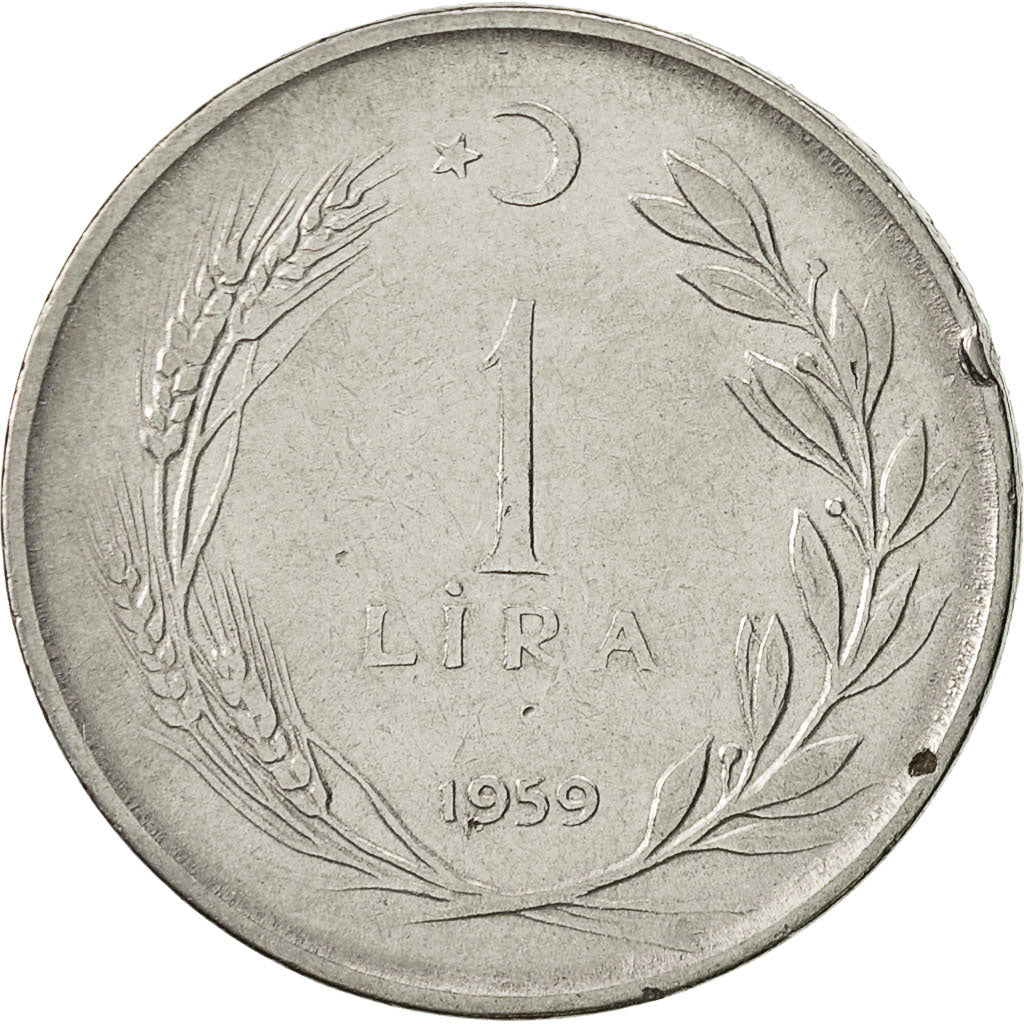 Monnaie, Turquie, Lira, 1959, TTB, Stainless Steel, KM:889a.1
